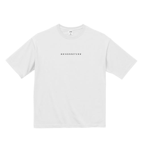 NEVER RETIRE ビッグシルエットT white image