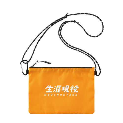 生涯現役ロゴ サコッシュ orange image