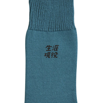 生涯現役ワンポイントソックス blue image