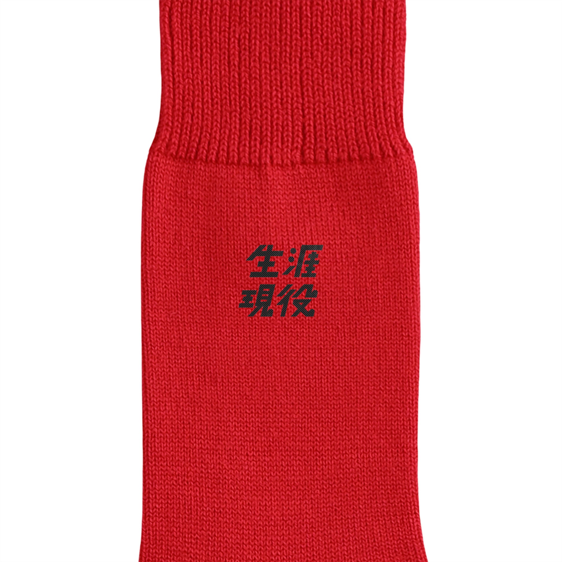 生涯現役ワンポイントソックス red image