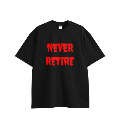 ビックシルエットT（NEVER RETIRE for punks） black image