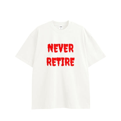 ビックシルエットT（NEVER RETIRE for punks） white image