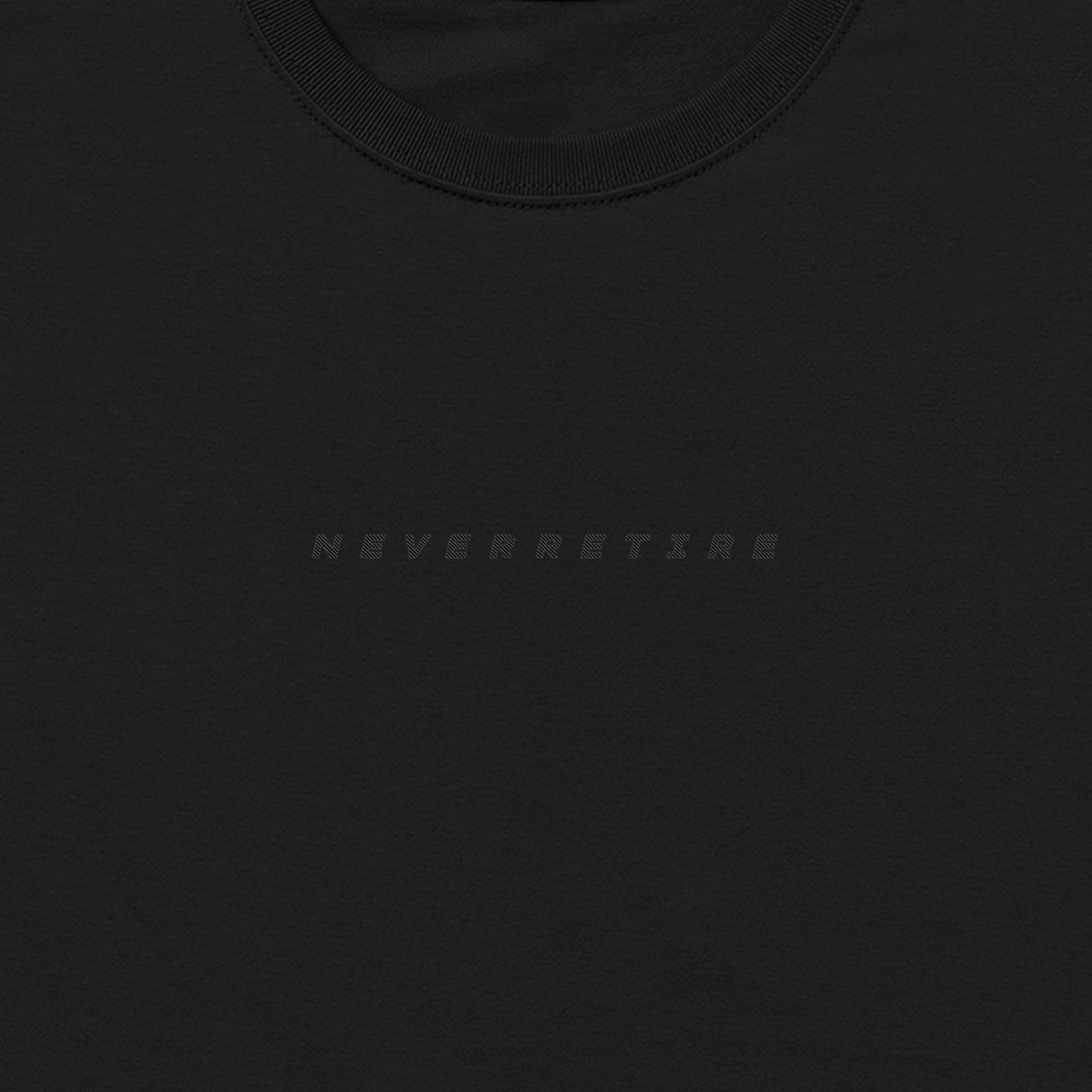 NEVER RETIRE ビッグシルエットT black image