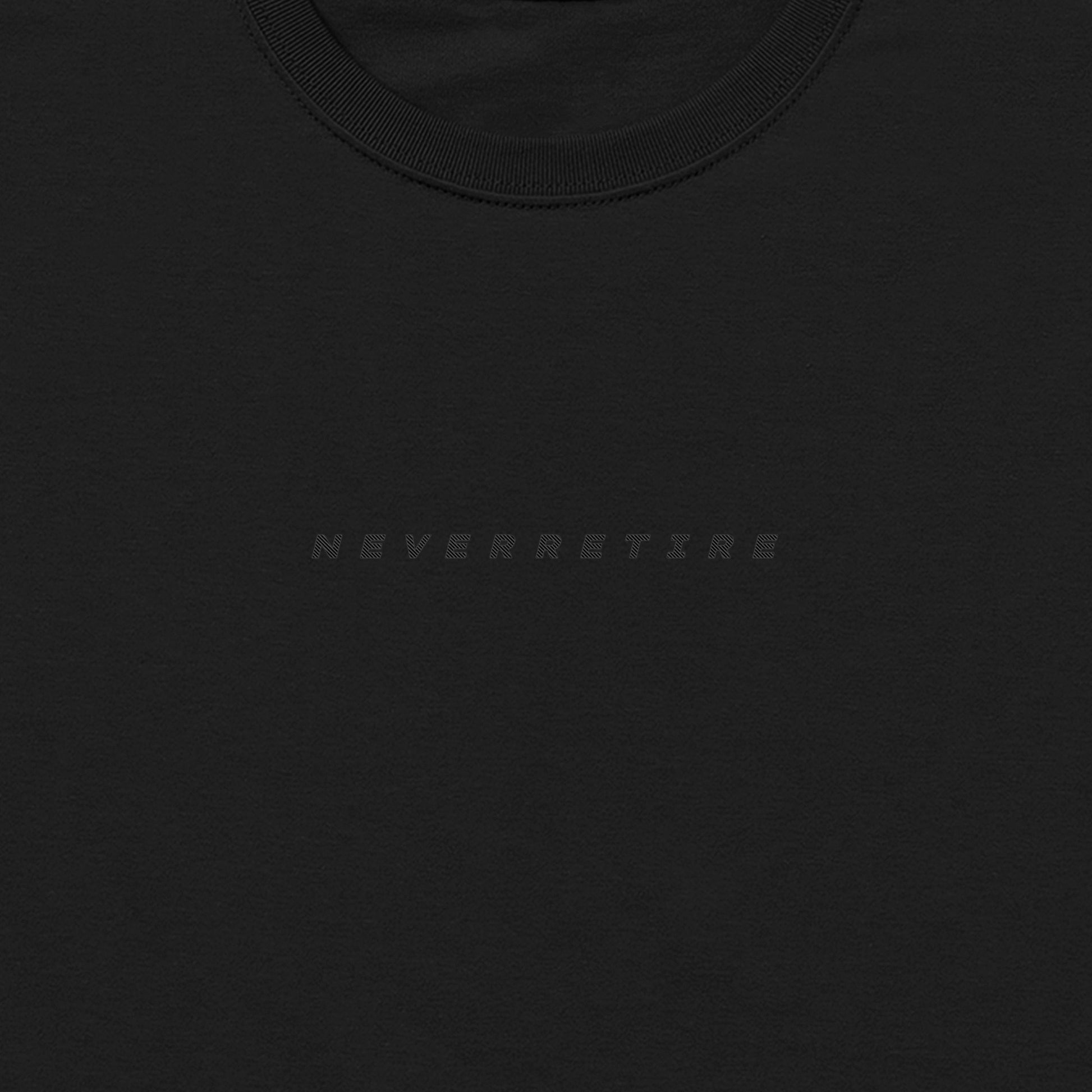 NEVER RETIRE ビッグシルエットT black image