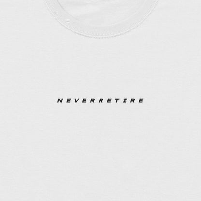 NEVER RETIRE ビッグシルエットT white image