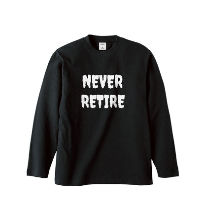 ロンT（NEVER RETIRE for punks） black image