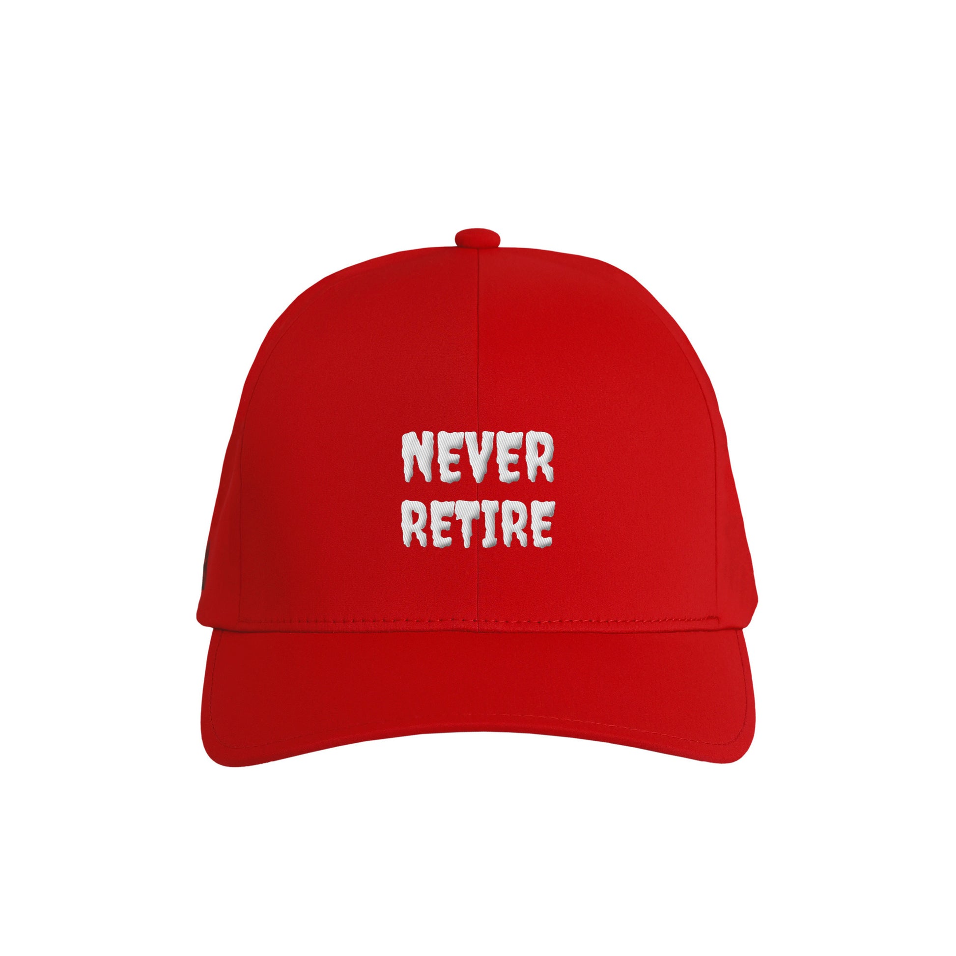 FLEXFIT DELTA CAP（刺繍 NEVER RETIRE for punks） red image