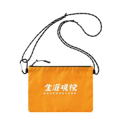 生涯現役ロゴ サコッシュ orange image