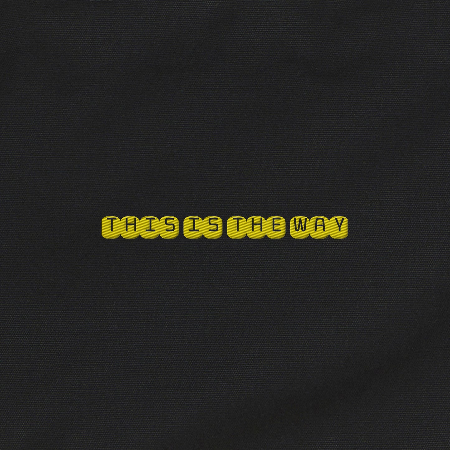 大容量トートバック（刺繍ロゴ THIS IS THE WAT） black image