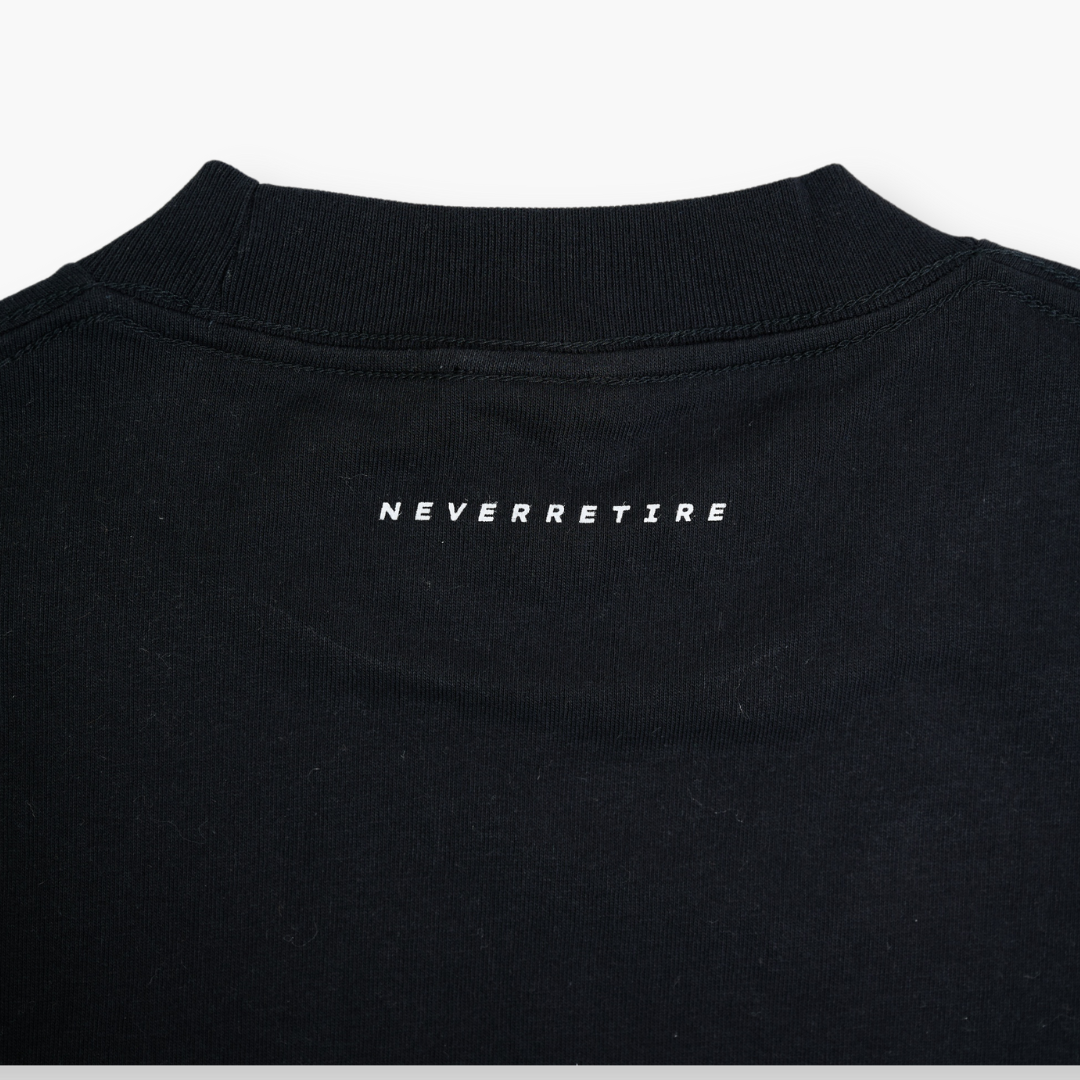 生涯現役 Tシャツ / 黒